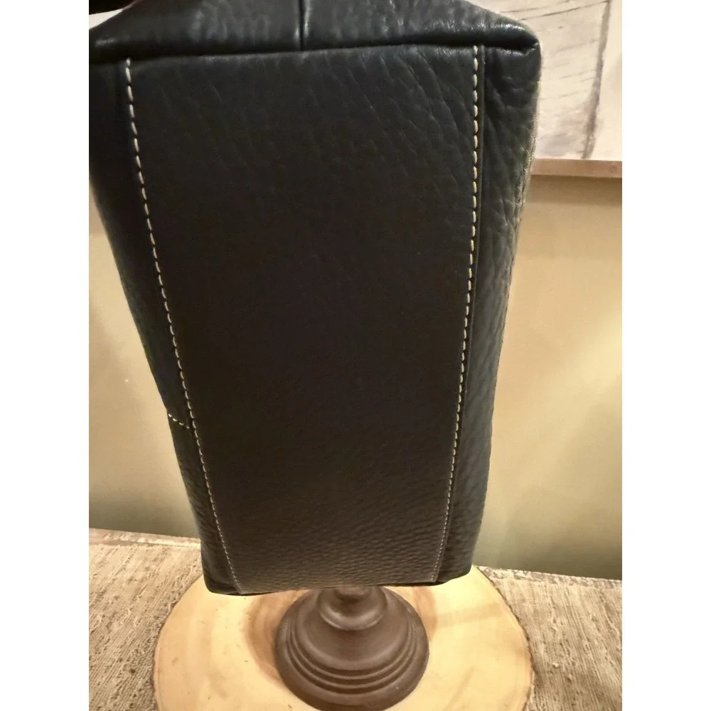 Dooney & Bourke Dillen Double Pocket Black Pebbled Leather‎ Hobo Bag & Wallet